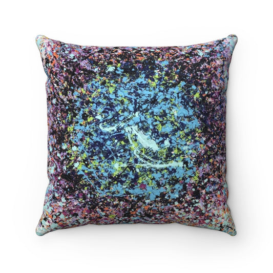 Gravity Faux Suede Square Pillow