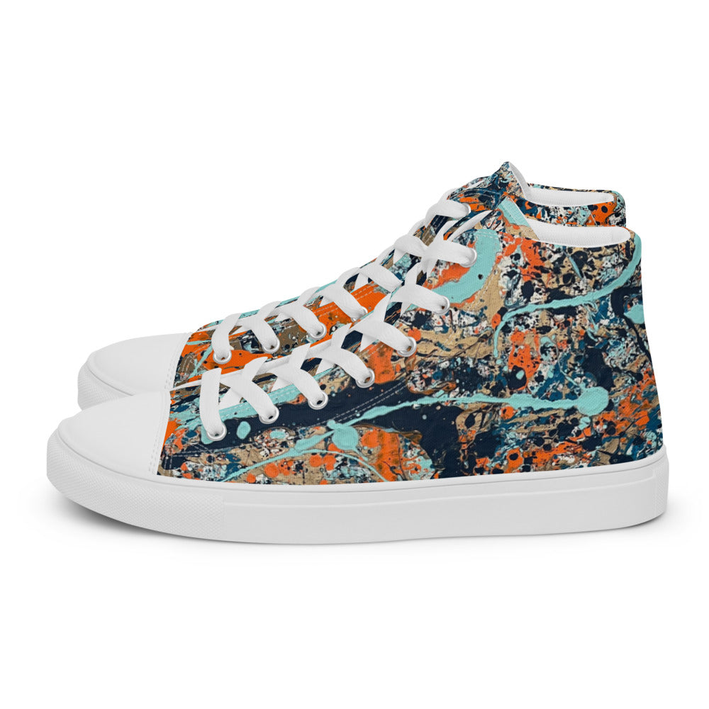 Empathy Men’s high top canvas shoes