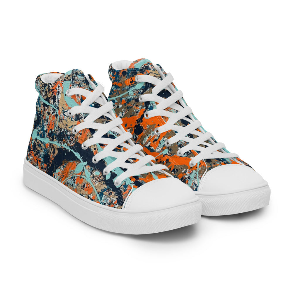 Empathy Men’s high top canvas shoes