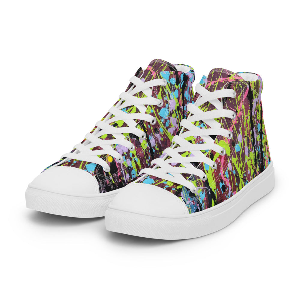 Gratitude Women’s high top canvas shoes